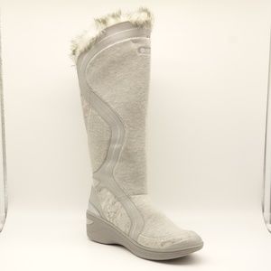 NEW BZEES 'Decadent' Knee High Boots Boots Gray Faux Fur Women's 11 M